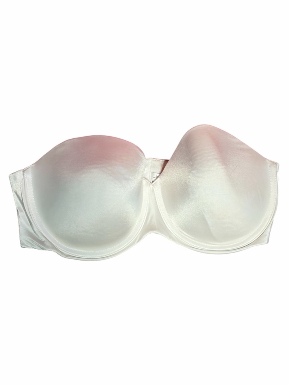 Lilyette White Strapless Convertible Bra 40D Smooth Full Coverage